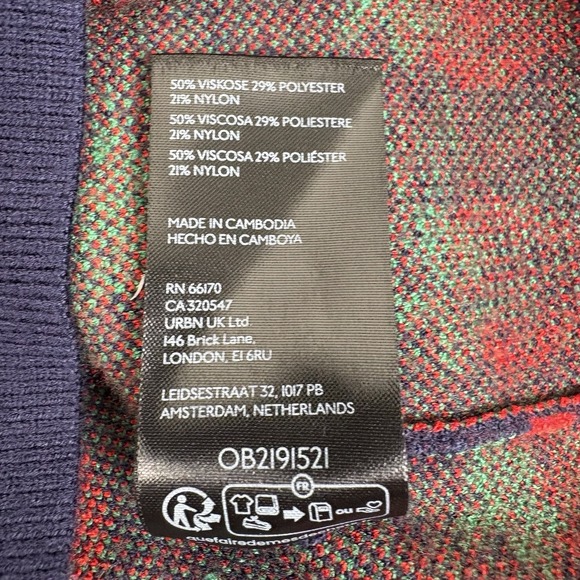 MAEVE By Anthropologie Maxine Sweater Size XXS Blue Strawberry Puff Sleeve NWOT - Picture 8 of 8